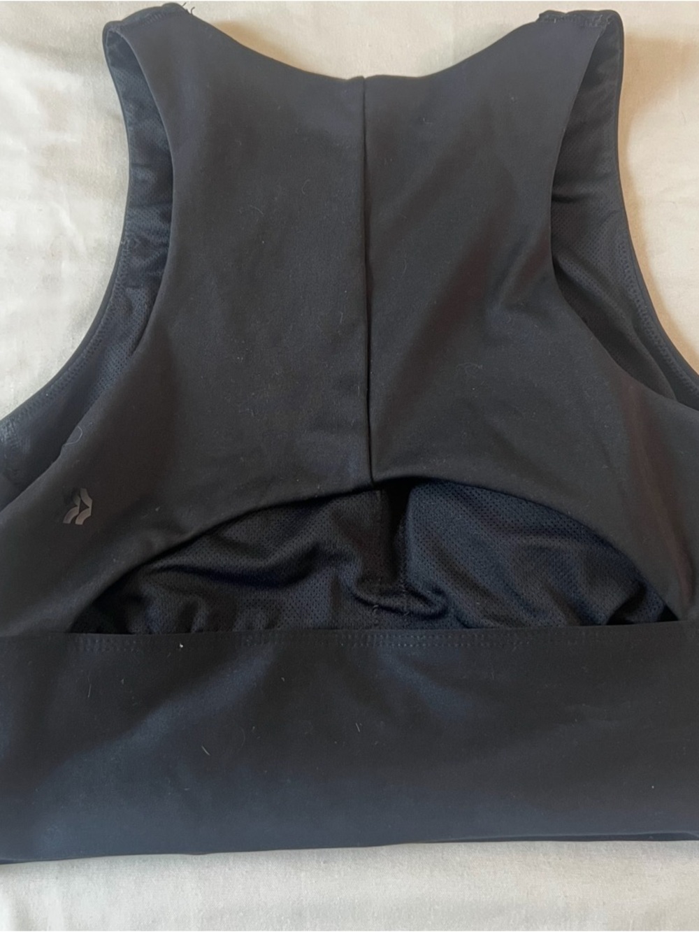 All in Motion Black Longline High Neck Sports Bra Size Small